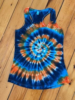 One of a Kind Tie-Dye Women's Racerback Tank Small